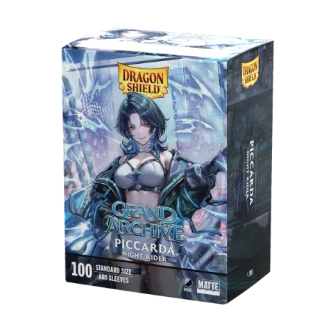 Dragon Shield | Piccarda, Night Rider Grand Archive | Matte Dual Art Sleeves Standard Size