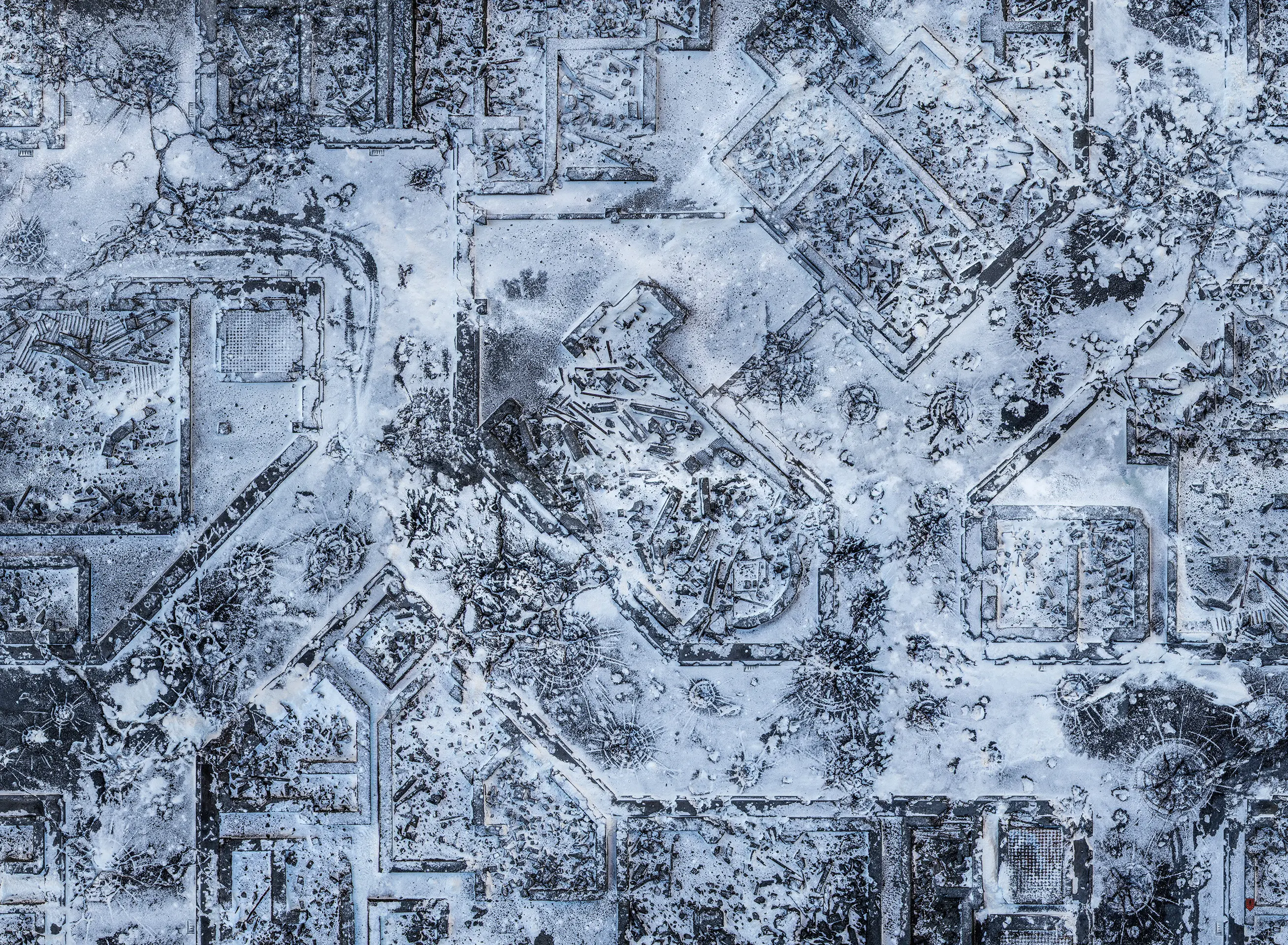Kraken Wargames | Winter Warzone City | Tabletop Playmat (111x152cm)