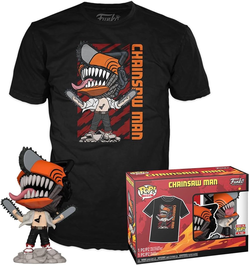 POP! Tee: Chainsaw Man Leaping - M
