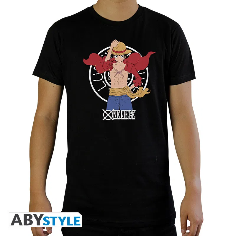 Abysse: One Piece - Basic T-Shirt Herren (M) - Luffy New World