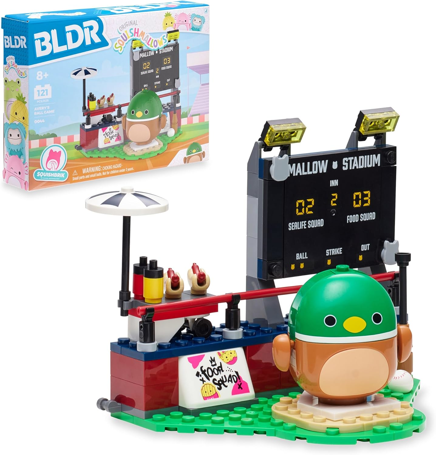 Squishmallows | BLDR Building Set | Avery's Ballgame With Avery (INTL)