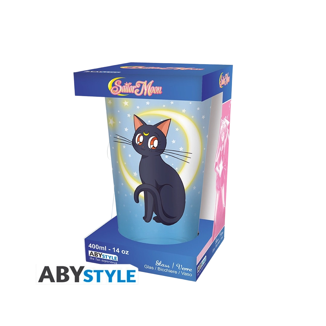 Abysse: SAILOR MOON Large Glass - Luna & Artemis 400ml