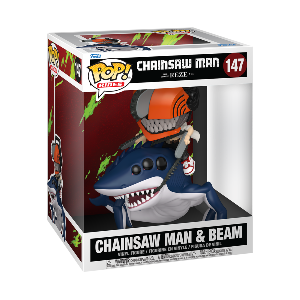 POP! Ride Deluxe | Chainsaw Man & Beam | Chainsaw Man