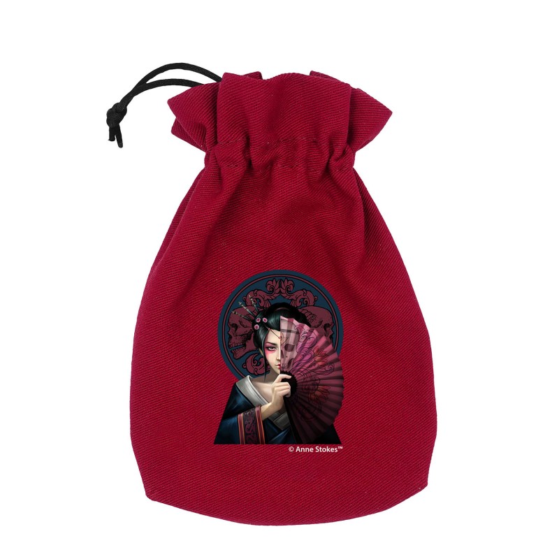 Q Workshop | Geisha Skull | Anne Stokes Dice Pouch