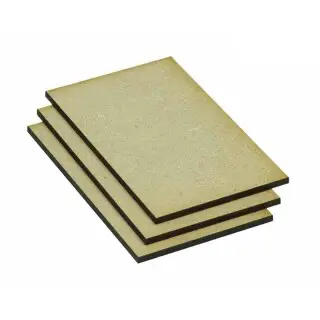 Kraken Wargames | MDF Base Eckig | 100x60mm (7 Stück)