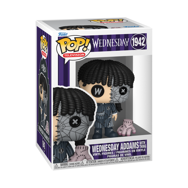 Pop! Vinyl | Wednesday Addams (Patchwork) with Thing | Wednesday TV Show