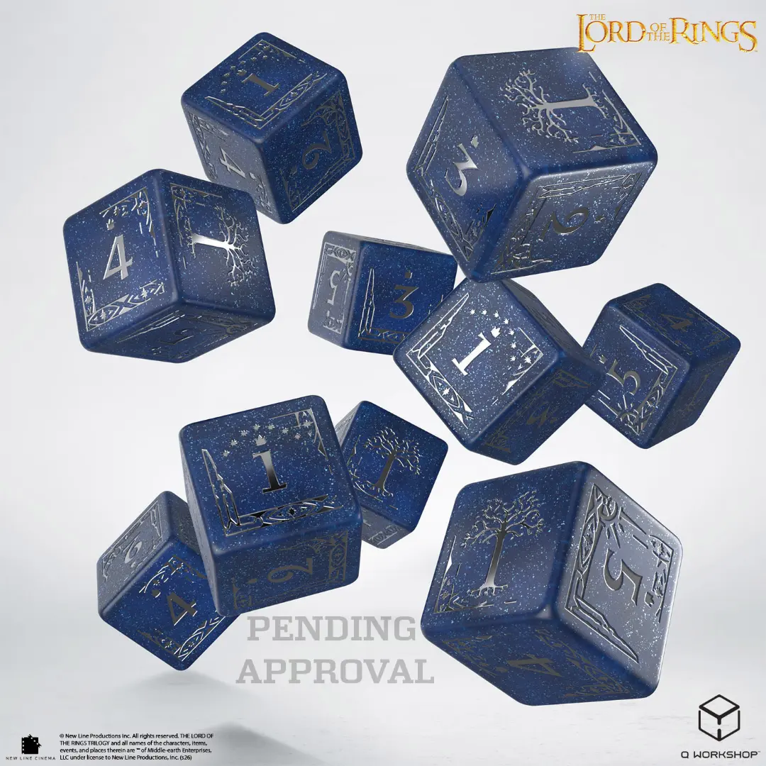 Q Workshop | Gondor | The Lord Of The Rings 10 × D6 Dice Set