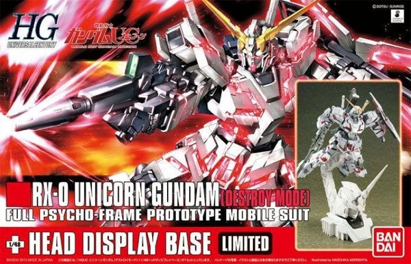 Bandai | HG Unicorn Gundam RX-0 Destroy | Mobile Suit Gundam Unicorn (1/144)