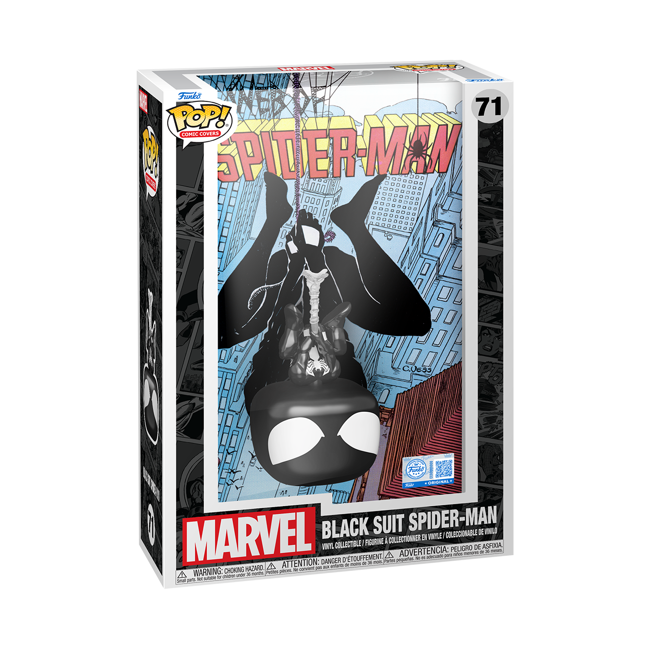 POP Comic Cover: Black Suit Spider-Man - Marvel