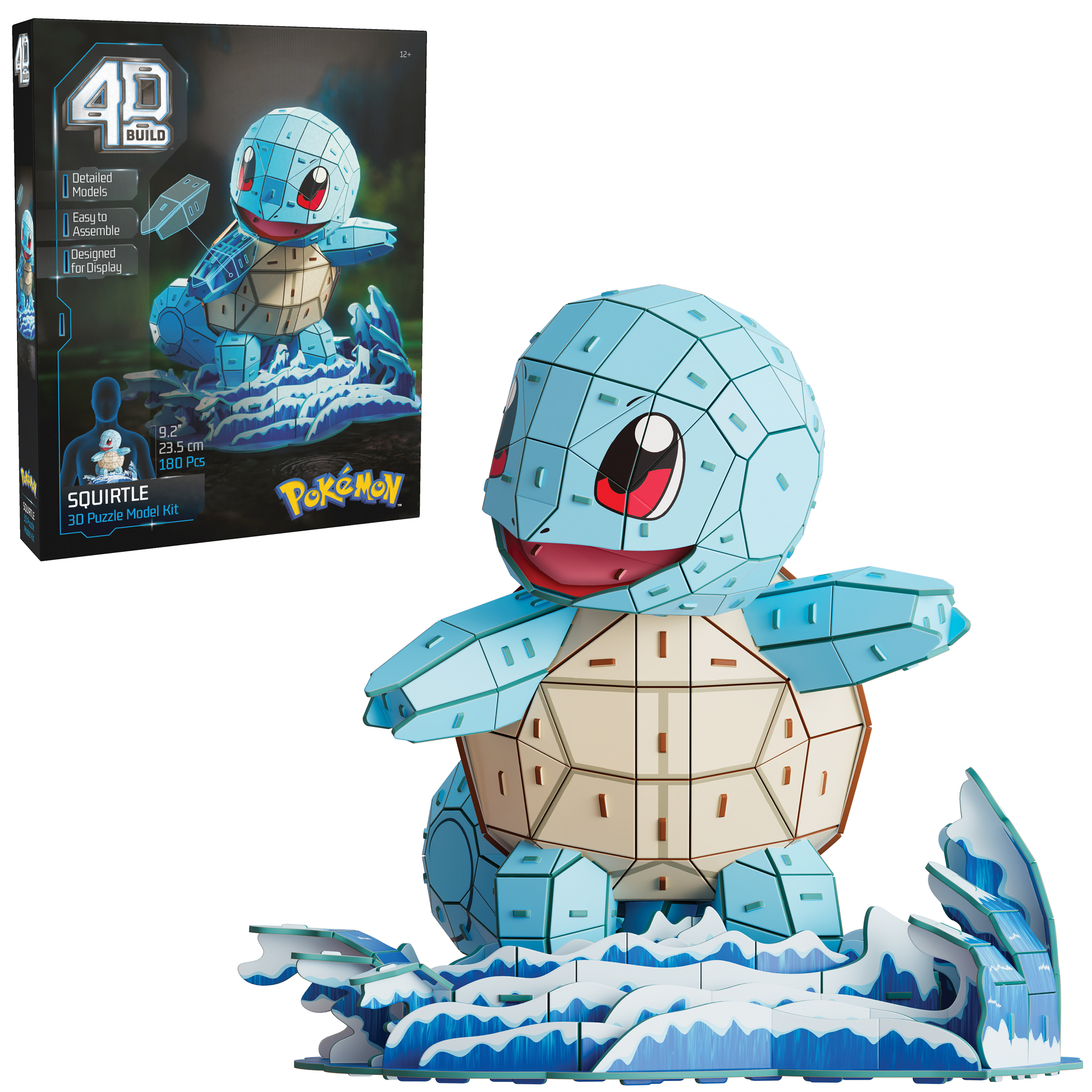Spin Master | Schiggy 4D Build Puzzle | Pokémon