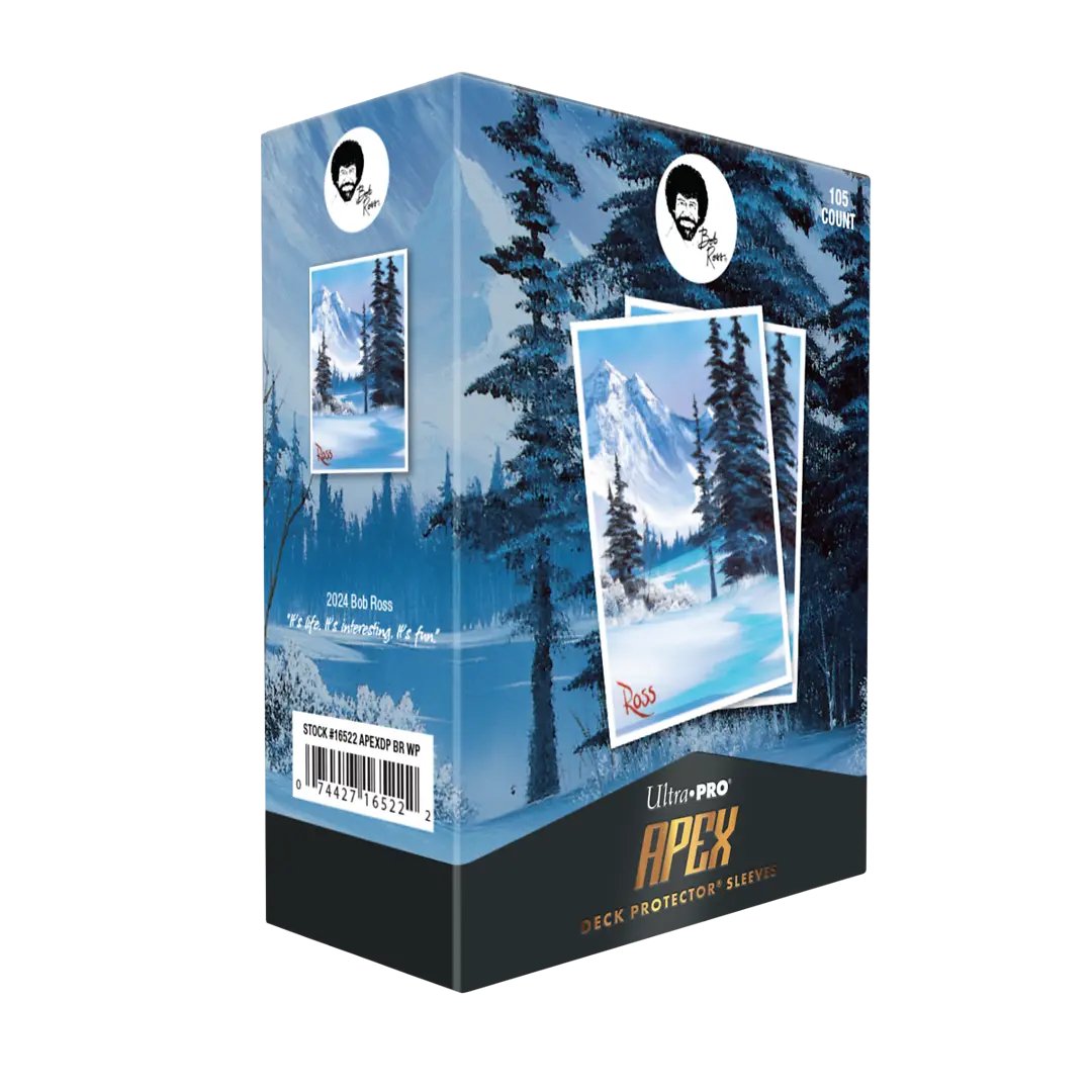 Ultra Pro - Bob Ross - Winter Paradise 105ct APEX Deck Protector Sleeves