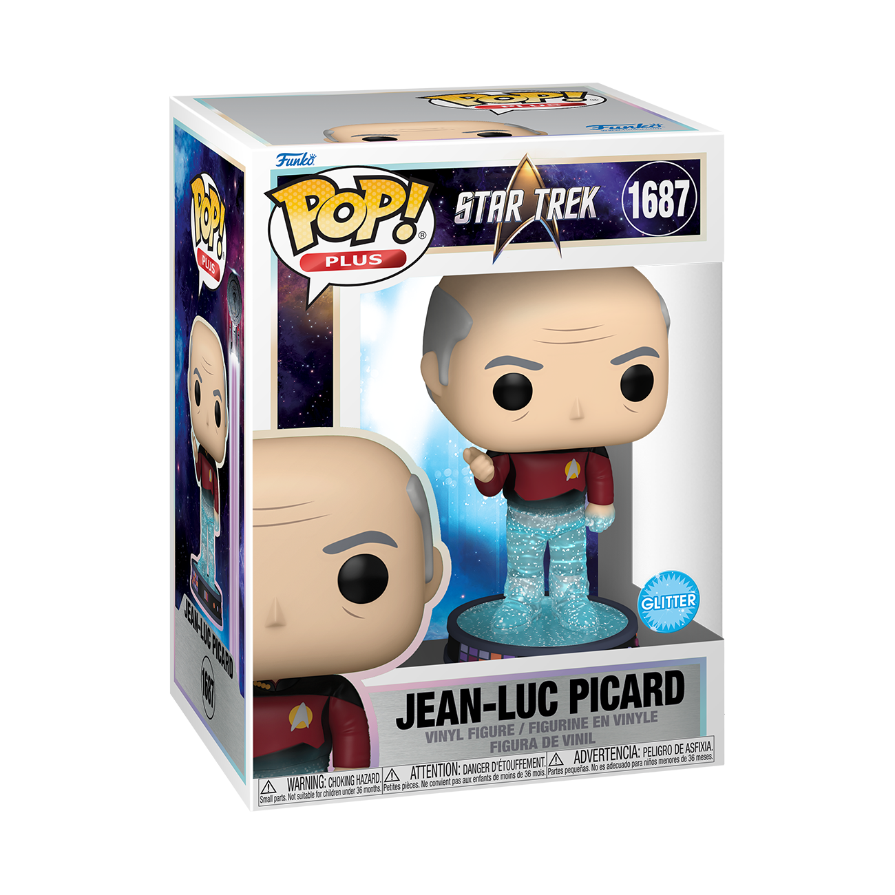 Pop! Plus | Jean-Luc Picard (Transporter) (Glitter) | Star Trek