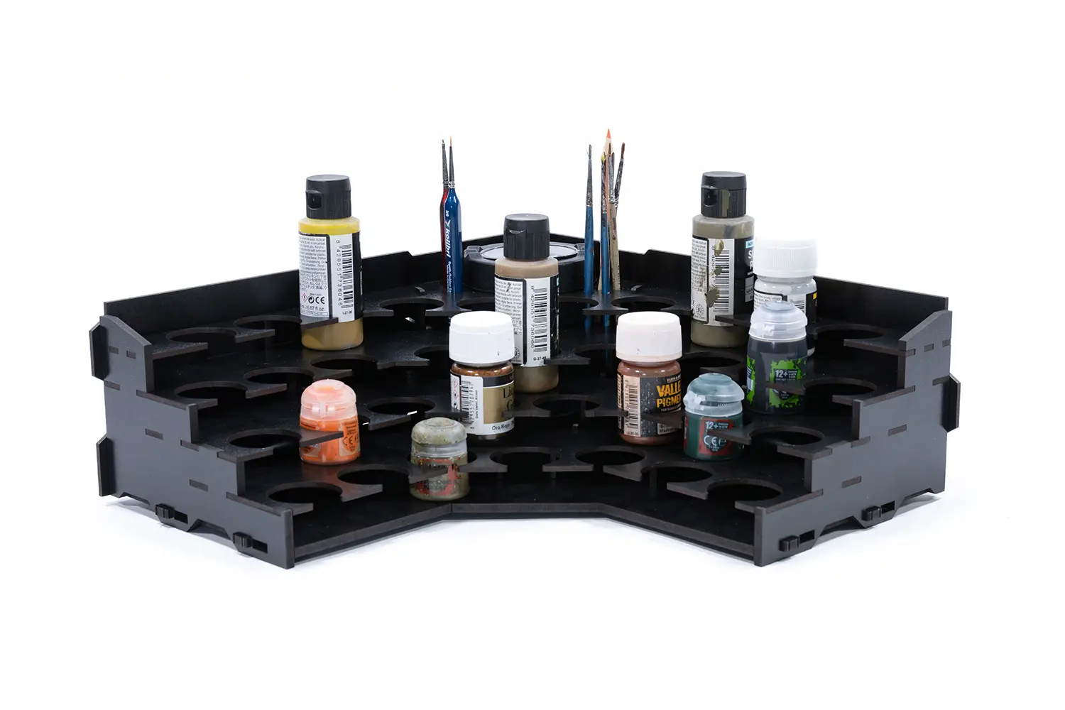 Kraken Wargames | Eck Farbregal Top (Pigment) | Black Rack