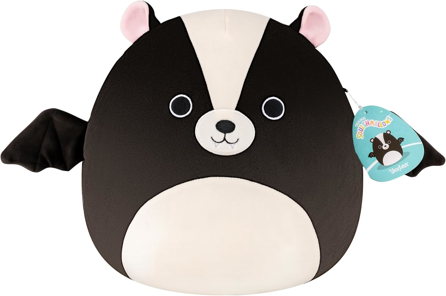 Squishmallows | Medium Plush | Skyler Black Skunk Bat (30cm)