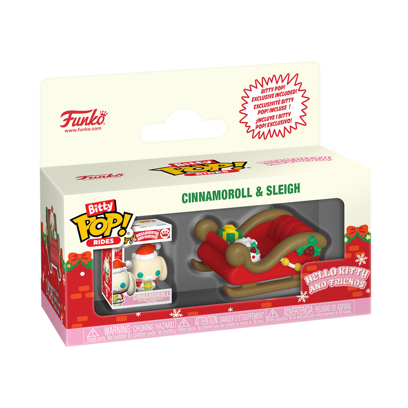 Bitty Pop! Rides | Cinnamoroll and Sleigh | Hello Kitty and Friends