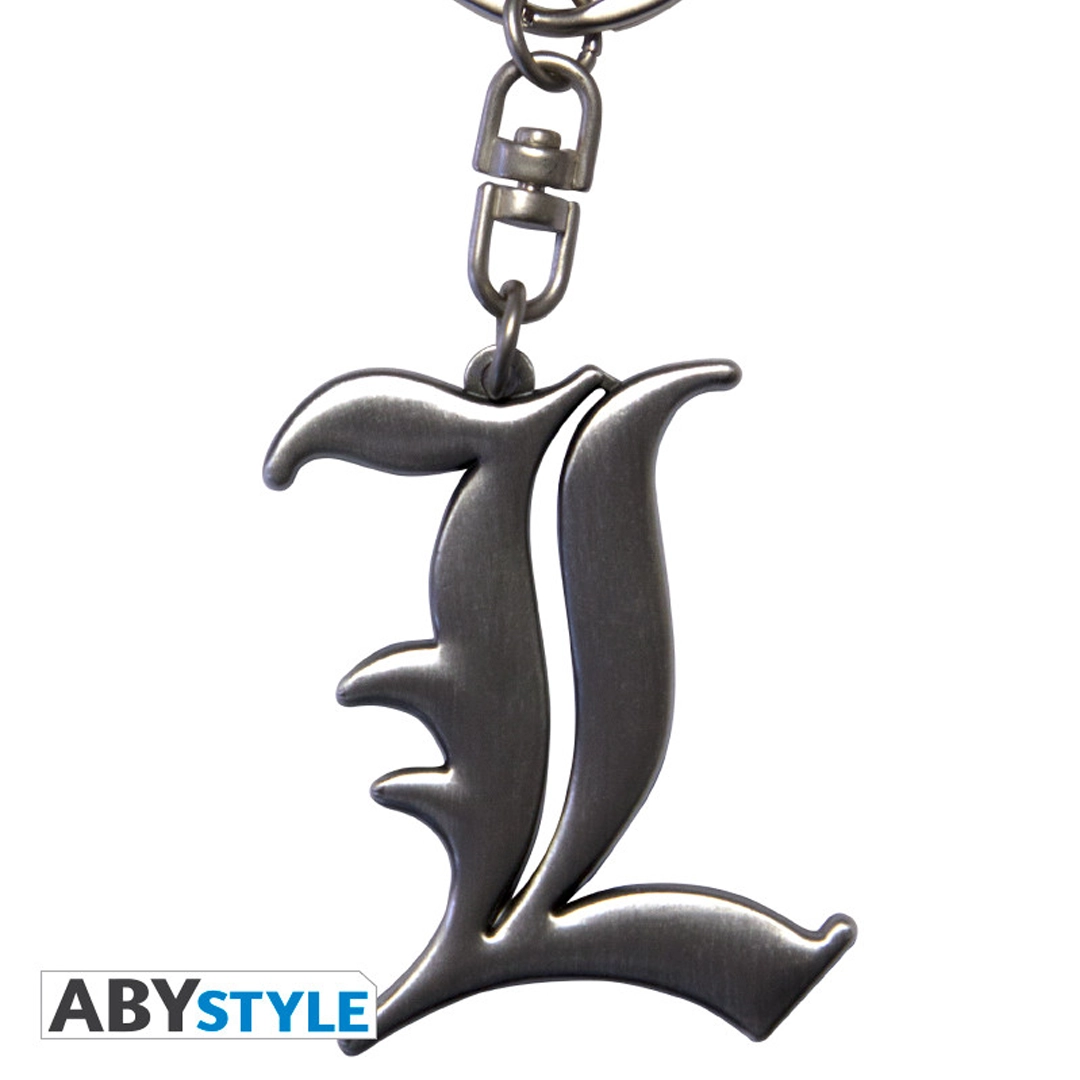 Abysse: Death Note - Keychain 3D - Symbol "L"