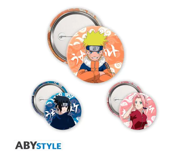 Abysse | Naruto | Naruto, Sasuke & Sakura Badge Pack