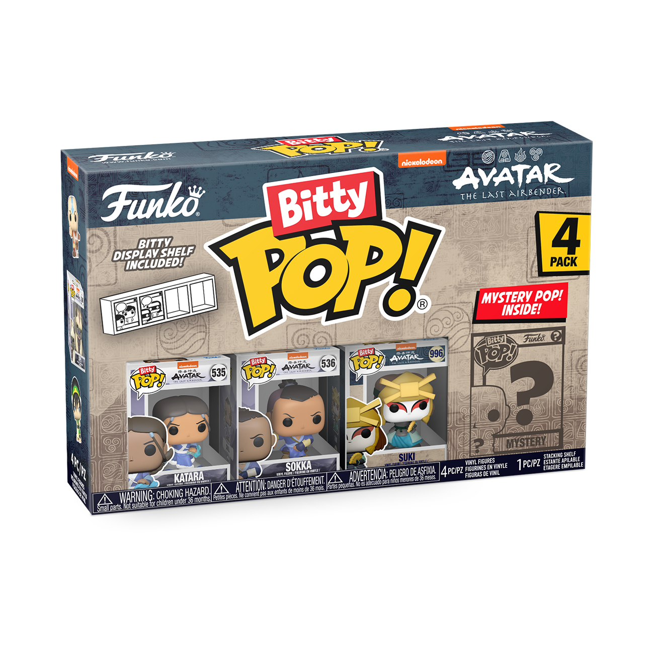Bitty Pop!: Avatar The Last Airbender - 4-Pack Series 4