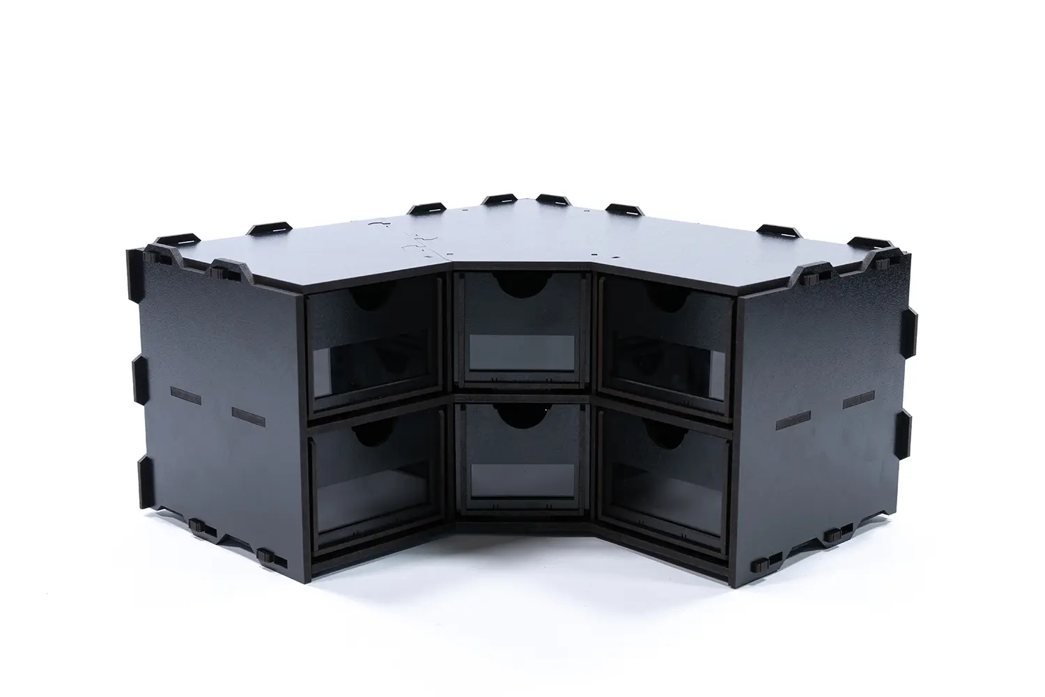 Kraken Wargames | Eckteil mit Schubladen | Black Rack