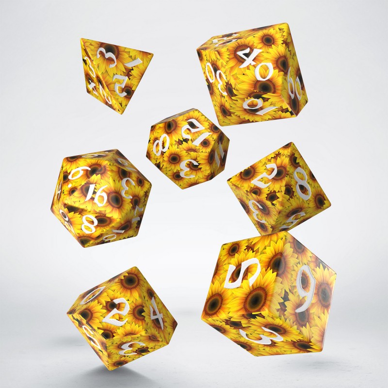 Q Workshop | Sunflower | Full Art Dice Set™