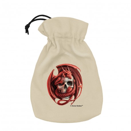 Q Workshop | Skull Embrace | Anne Stokes Dice Pouch