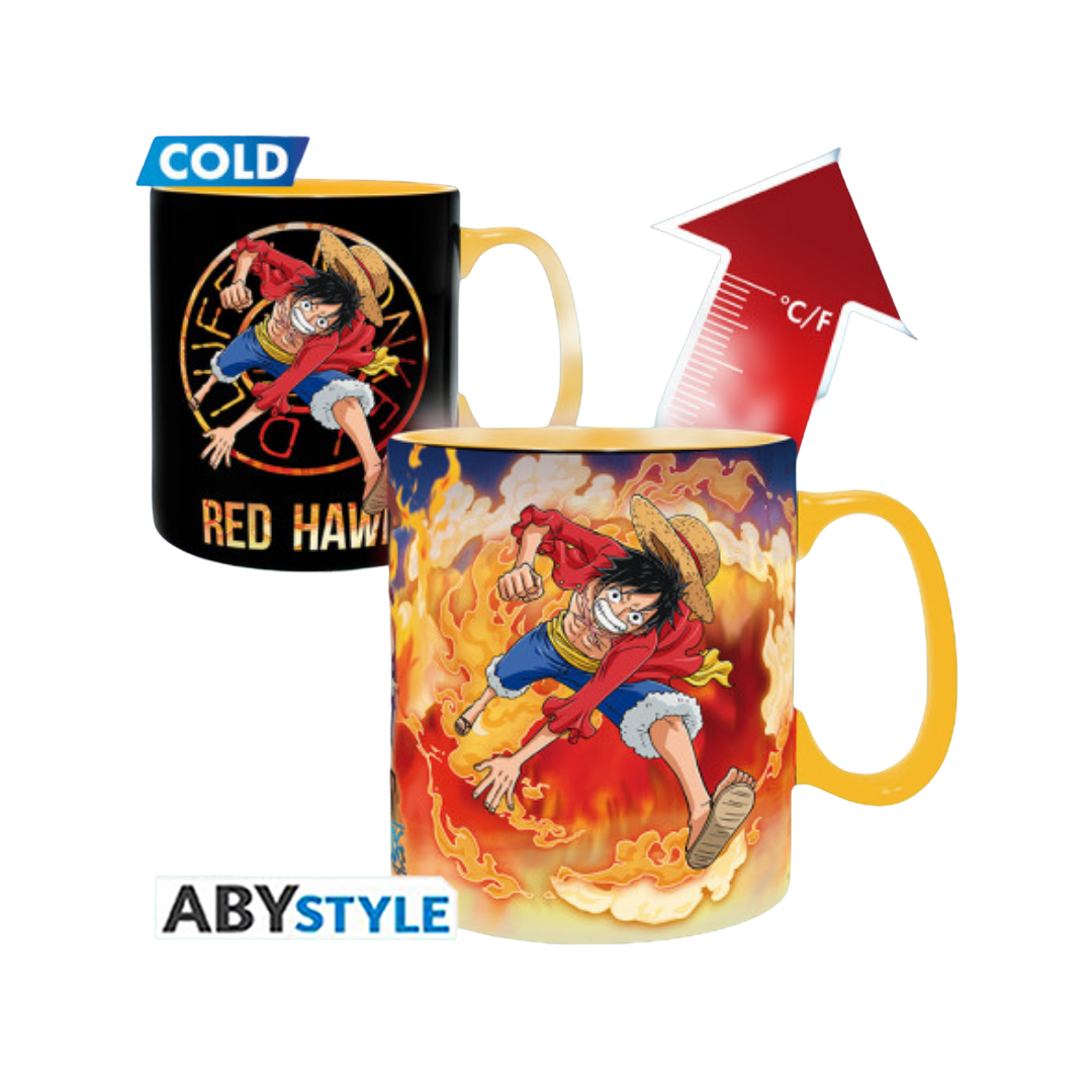 Abysse: One Piece Mug Heat Change - Luffy & Sabo 460 ml