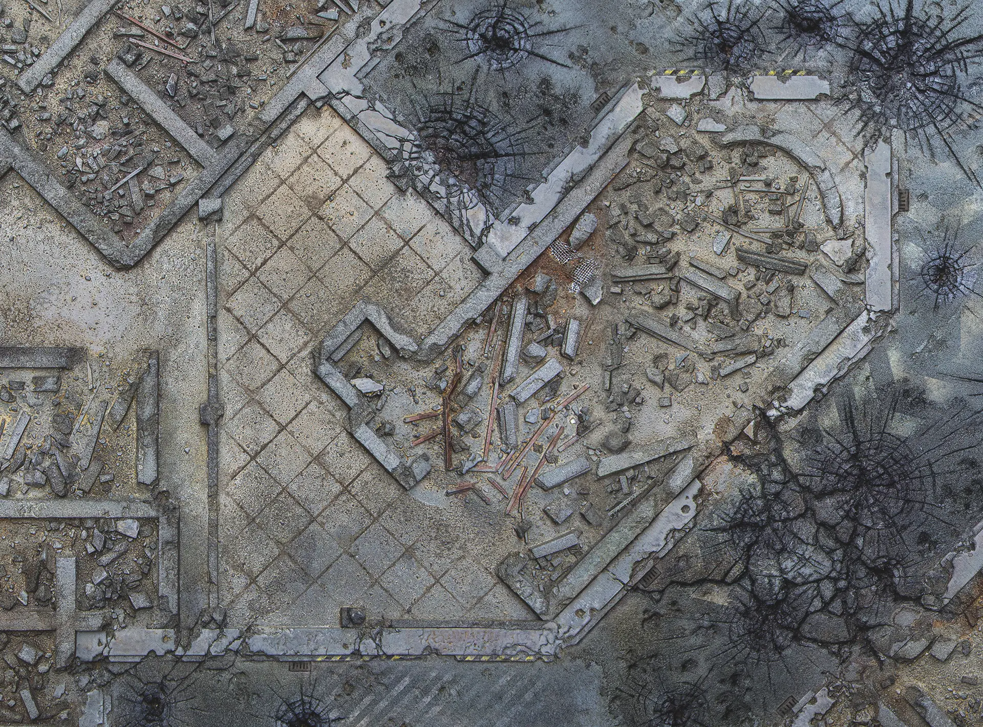 Kraken Wargames | Warzone City | Tabletop Playmat (55x76cm)
