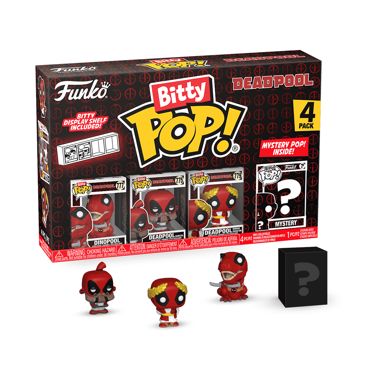 Bitty POP!: Deadpool - Dinopool 4PK - Deadpool