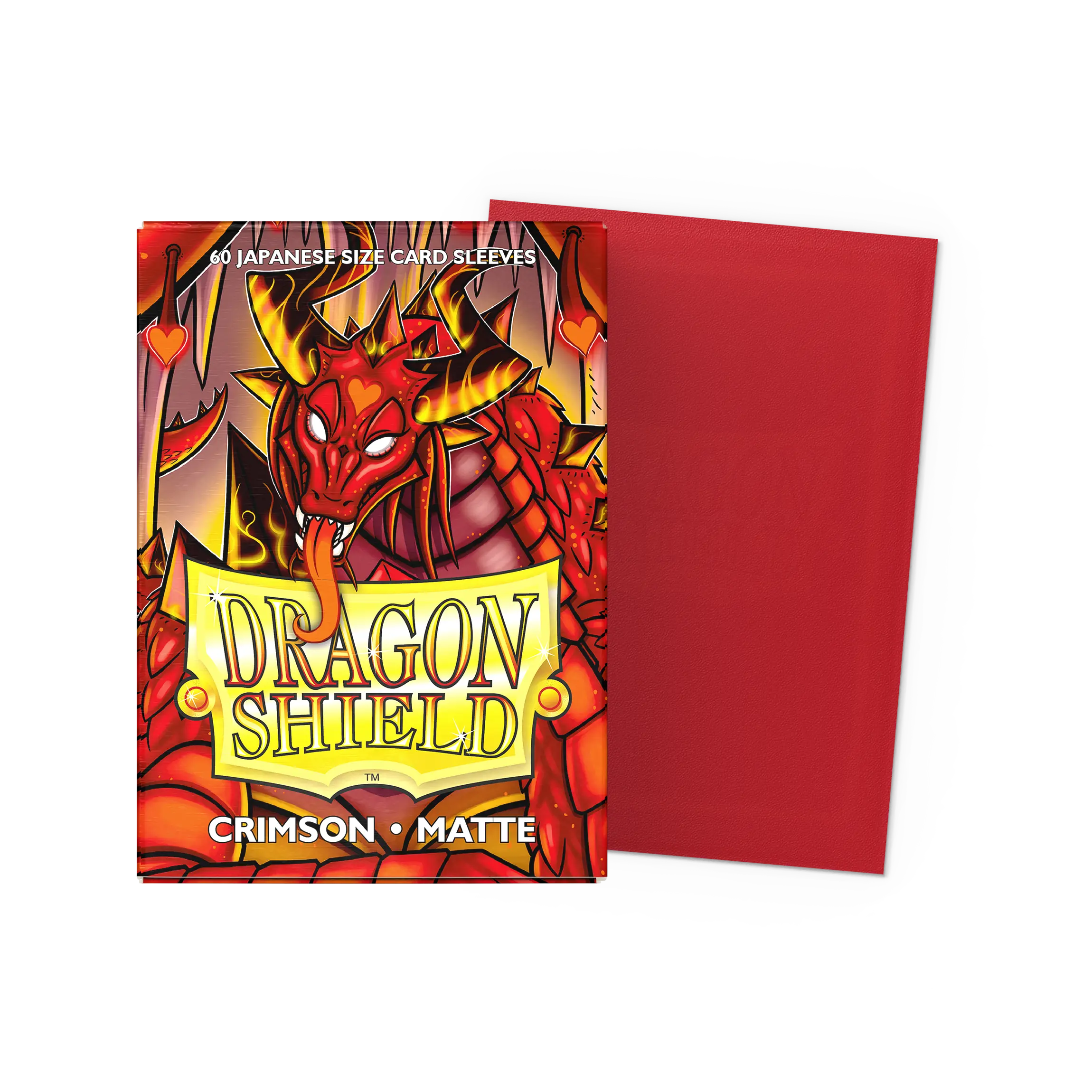 Dragon Shield: Crimson - Matte Sleeves - Japanese Size