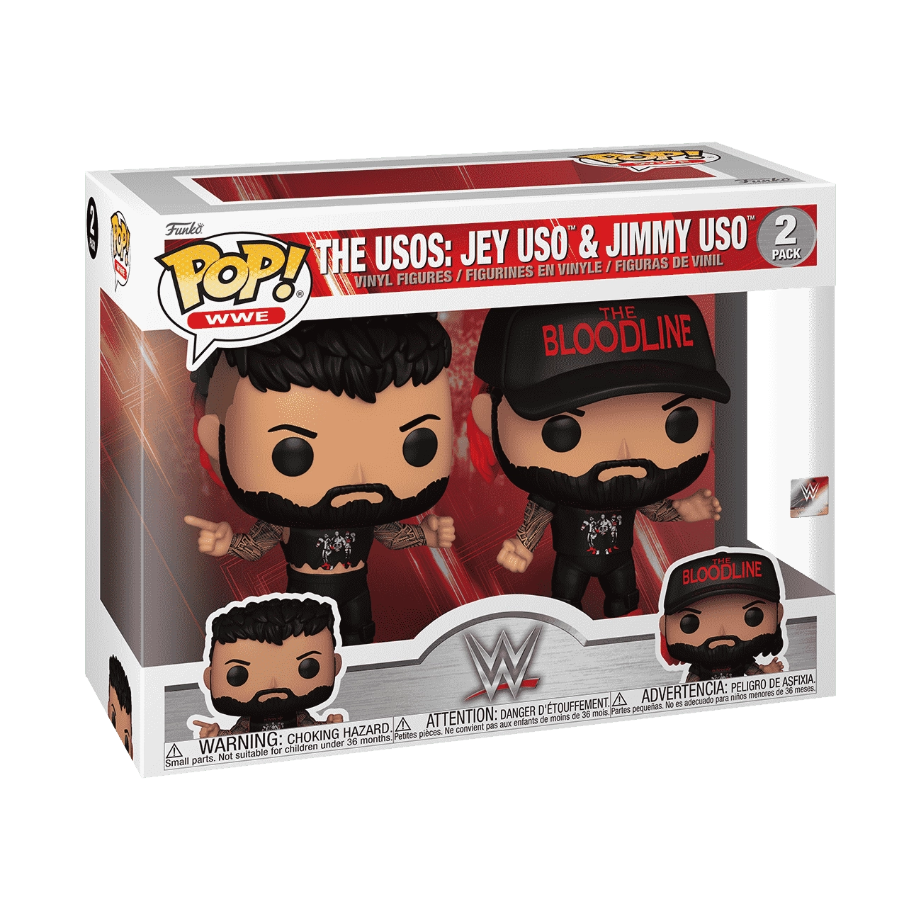 Pop! WWE: The Usos: Jey Uso & Jimmy Uso 2-Pack - WWE