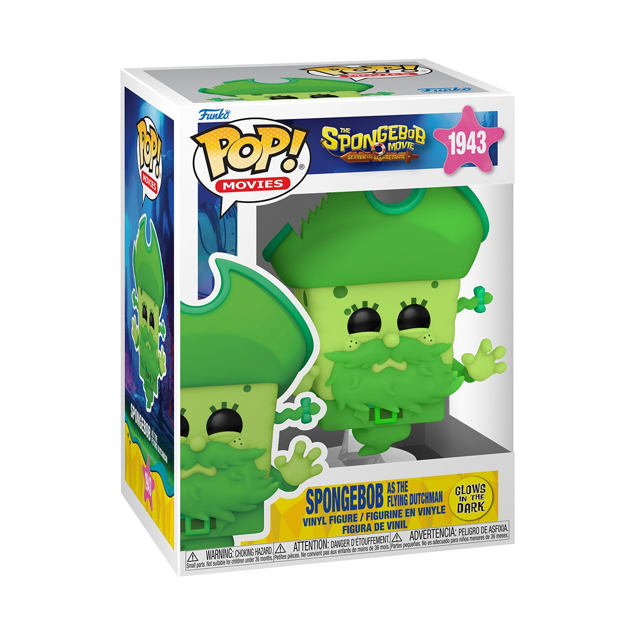 POP! Movies: SpongeBob as the Flying Dutchman (Glow) - The SpongeBob Movie: Search for SquarePants