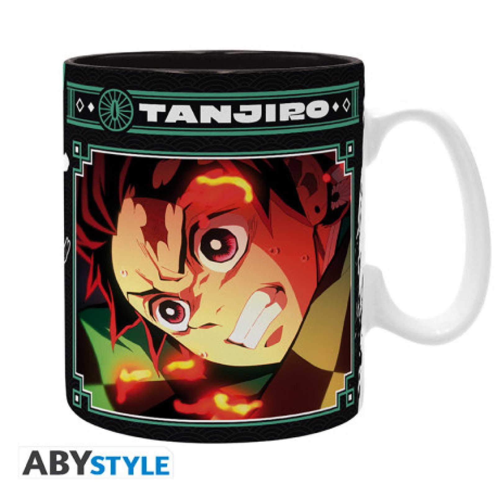 Abysse: Demon Slayer - Mug (460ml) ( Black & Green) - Tanjiro S2