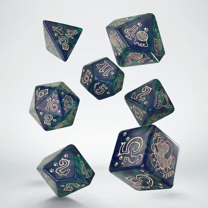 Q Workshop | Whiskers | Jumbo Cats Dice Set