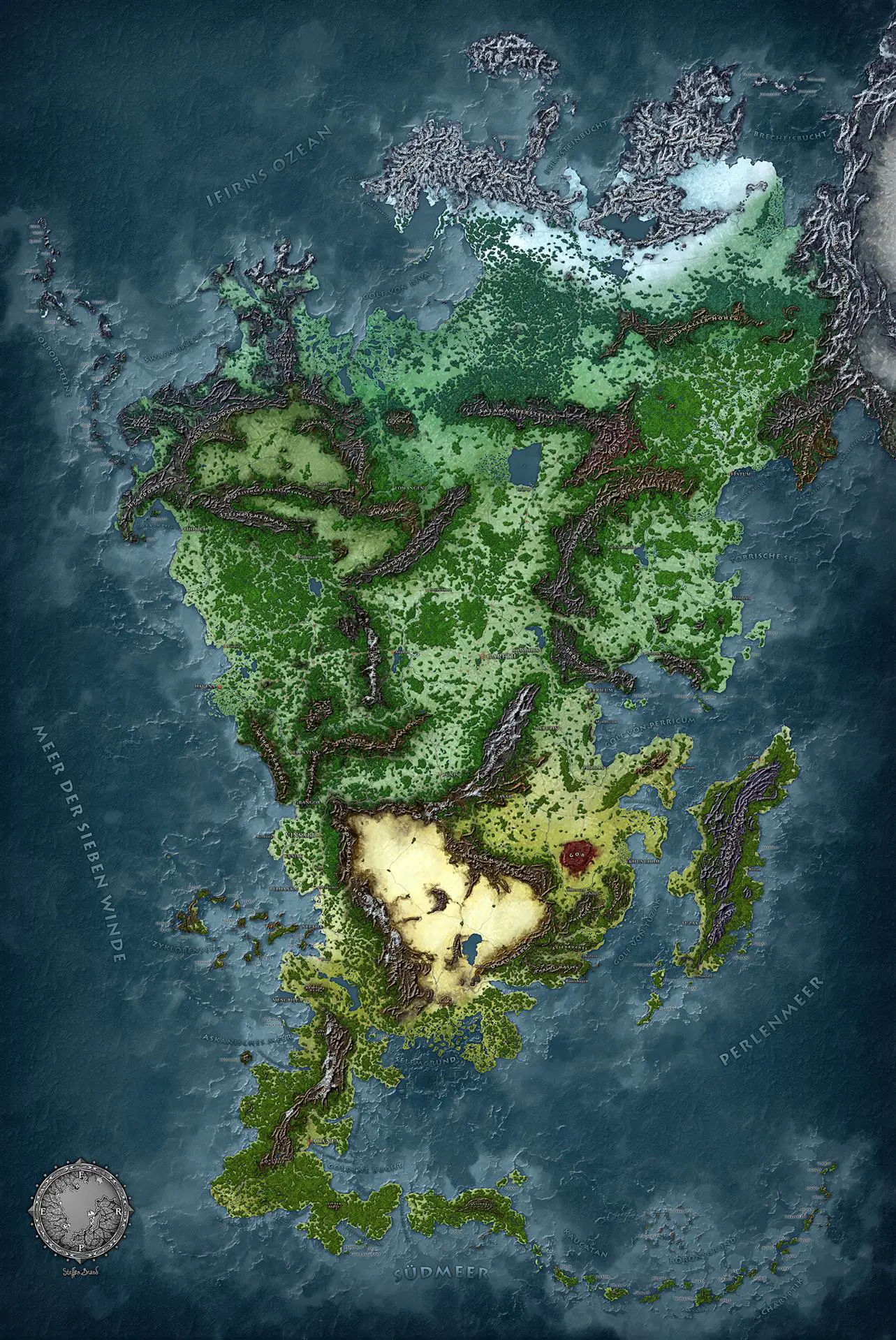 Kraken Wargames | Aventurien | Tabletop Playmat (182x121cm)