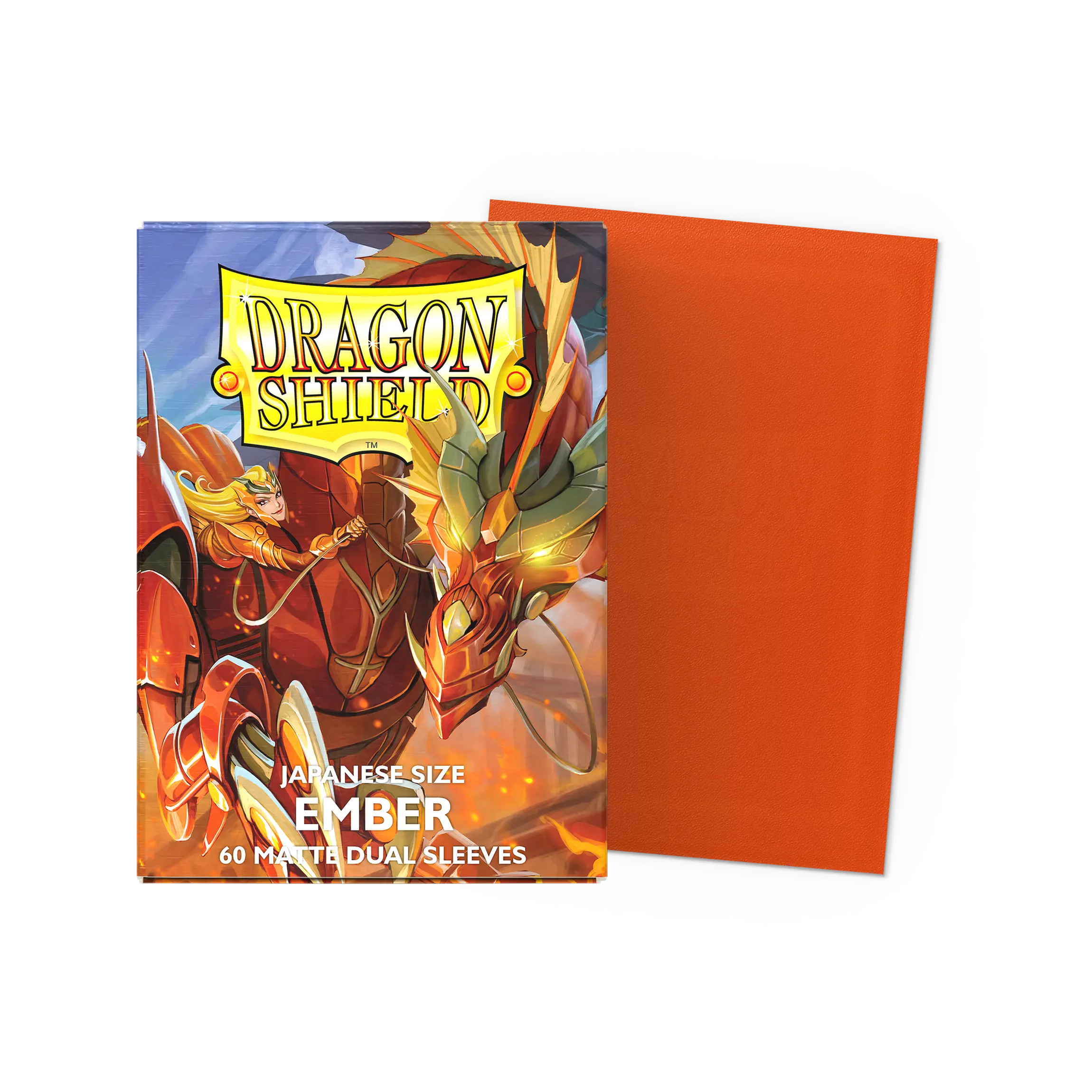 Dragon Shield: Ember - Matte Dual Sleeves - Japanese Size