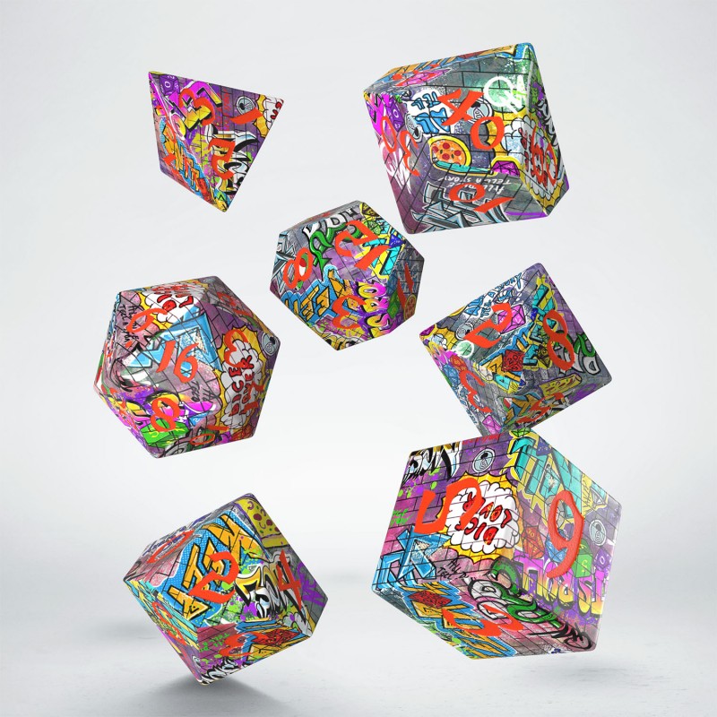 Q Workshop | Graffiti | Full Art Dice Set™