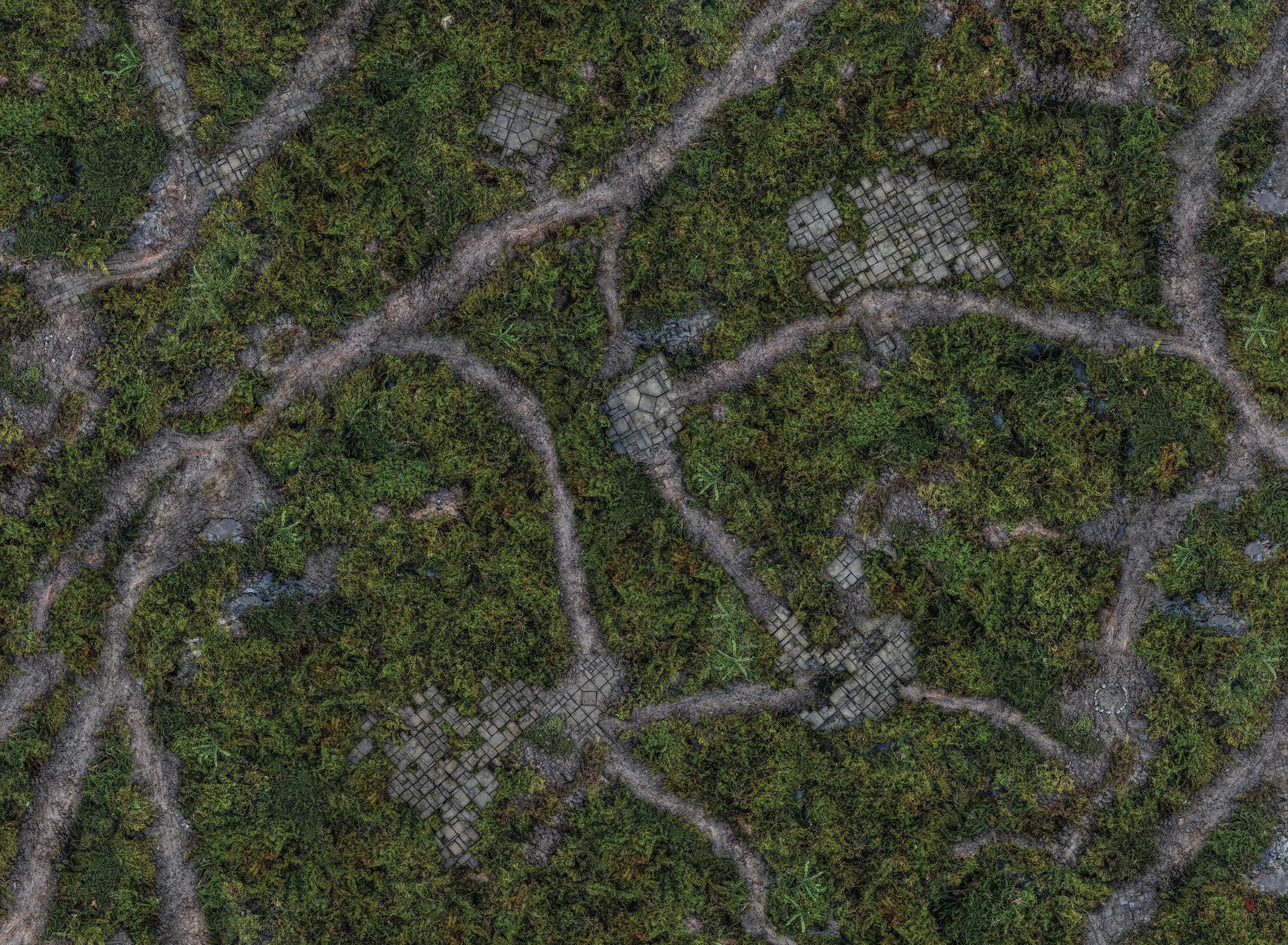 Kraken Wargames | Ancient Green | Tabletop Playmat (111x152cm)