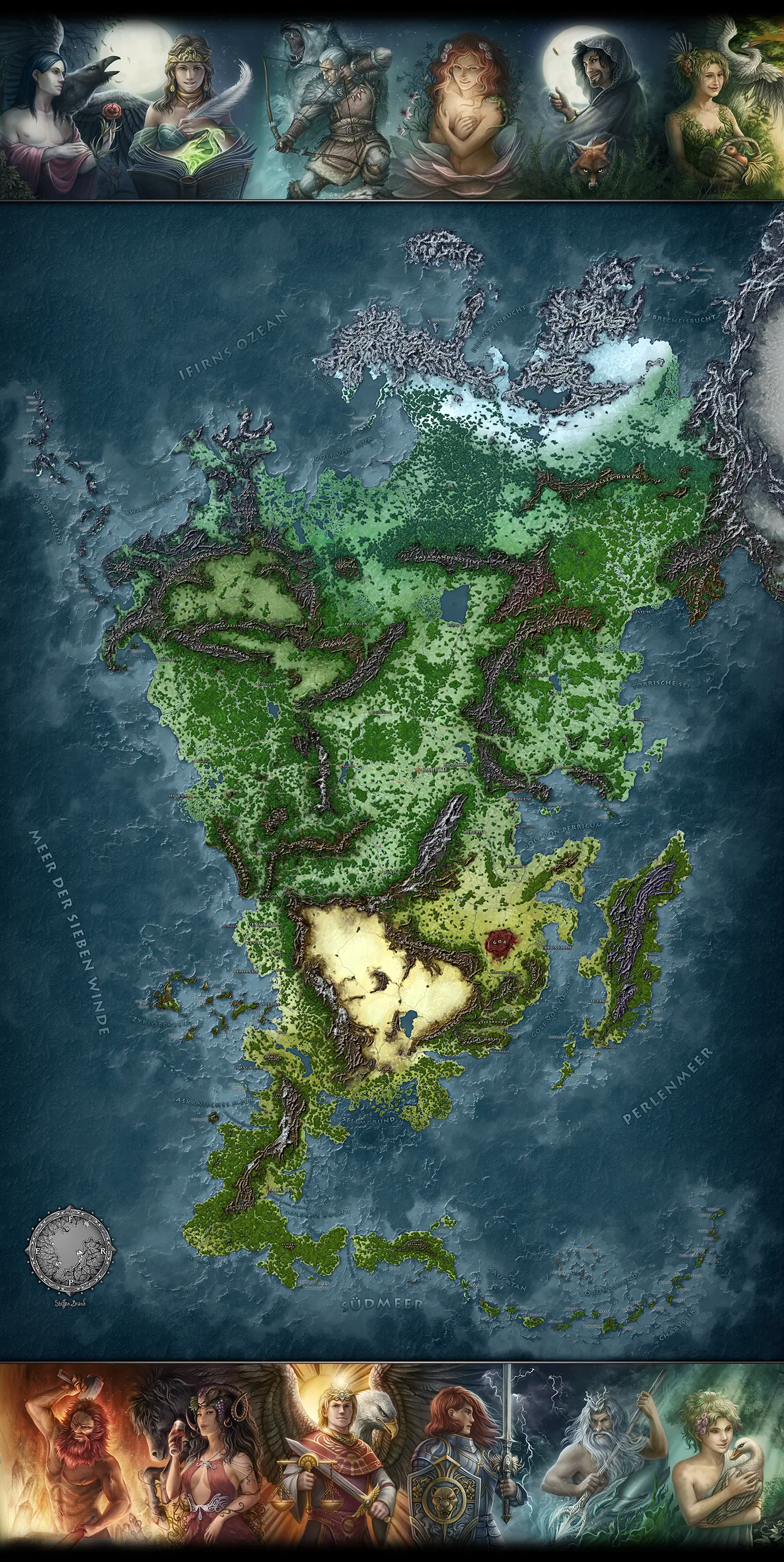 Kraken Wargames | Aventurien | Tabletop Playmat (182x91cm)