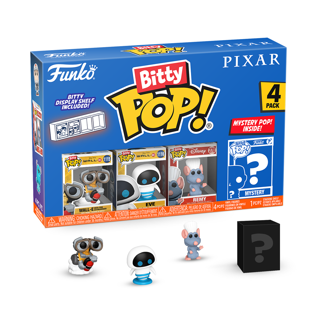 Bitty POP!: WALL-E 4-Pack Series 4 - Pixar