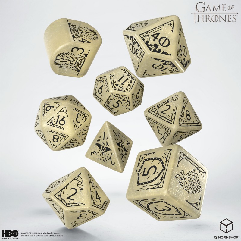 Q Workshop | Stark | Game Of Thrones Dice Set