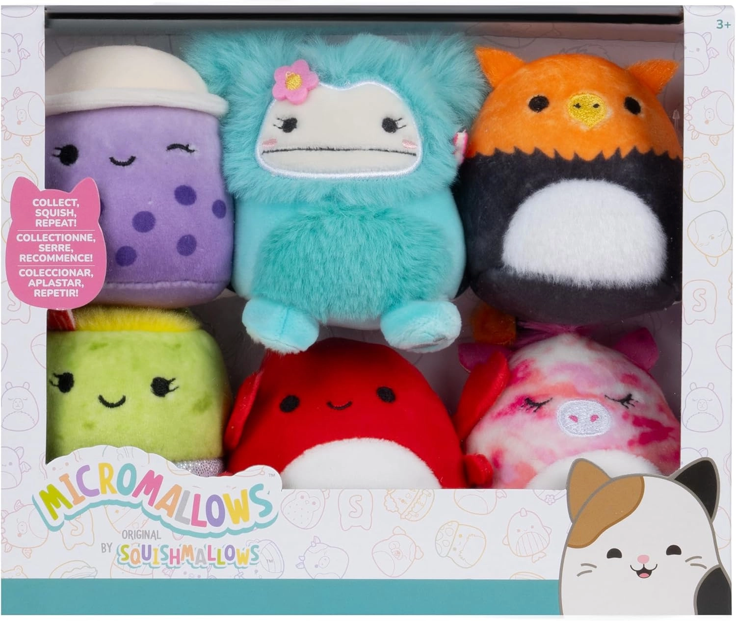 Jazwares | Squishmallows Micromallows: Myrna Henley, Carlos, Anjara, Joelle & Poplina | 6er Set Plush (6cm)