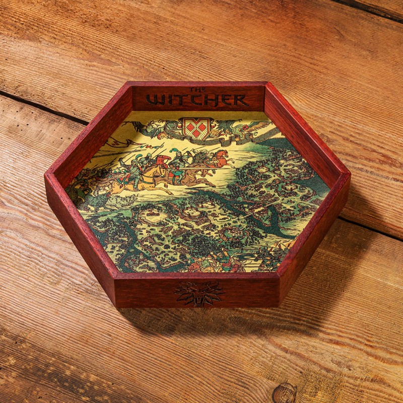 Q Workshop | The Witcher | Wooden Dice Tray