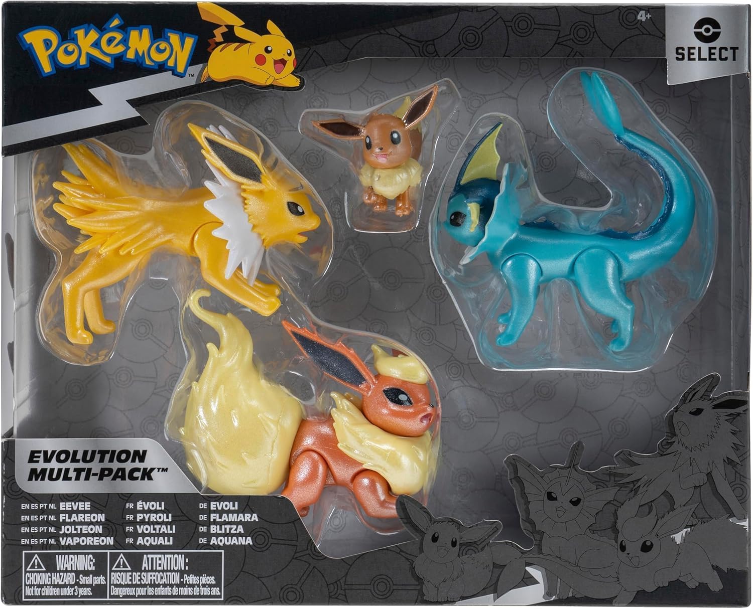 Pokémon | Evoli, Blitza, Aquana & Flamara | Select Evolution Multipack