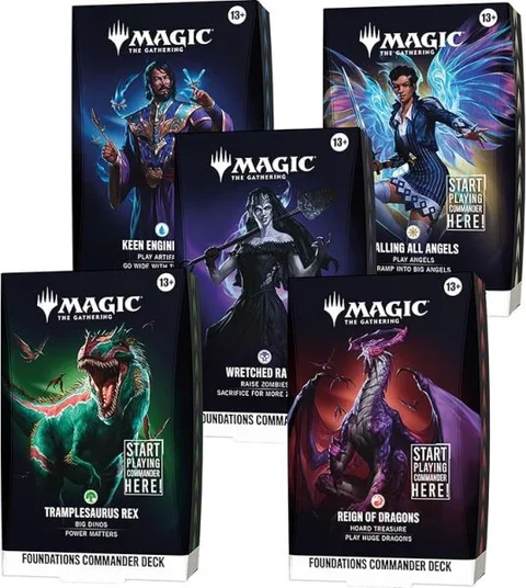 Magic: The Gathering | Foundations | Commander Decks (5 Stk.) (DE)