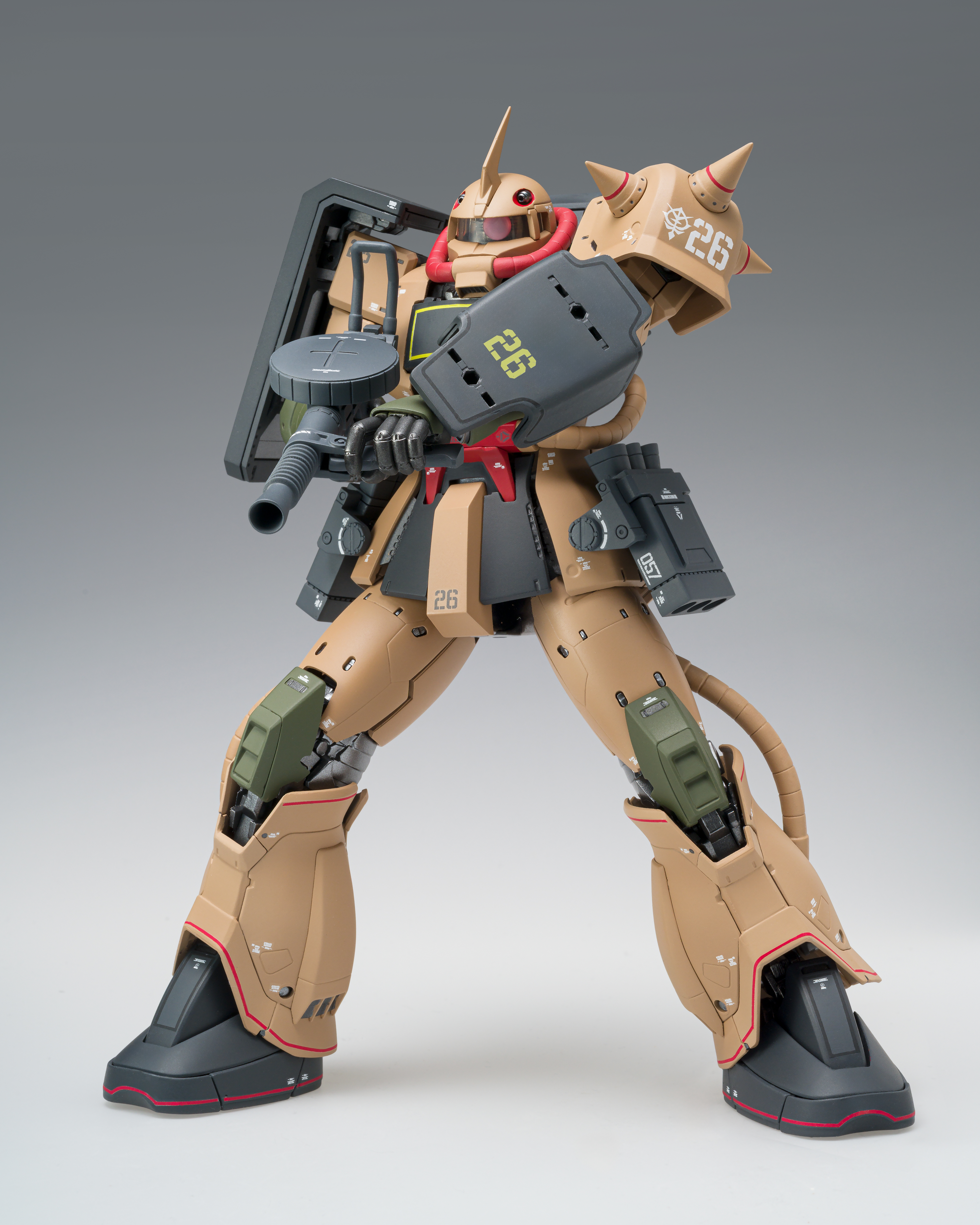 Tamashii Nations | MS-06D Zaku Desert Type Gundam Fix Figuration Metal Composite (18cm) | Gundam