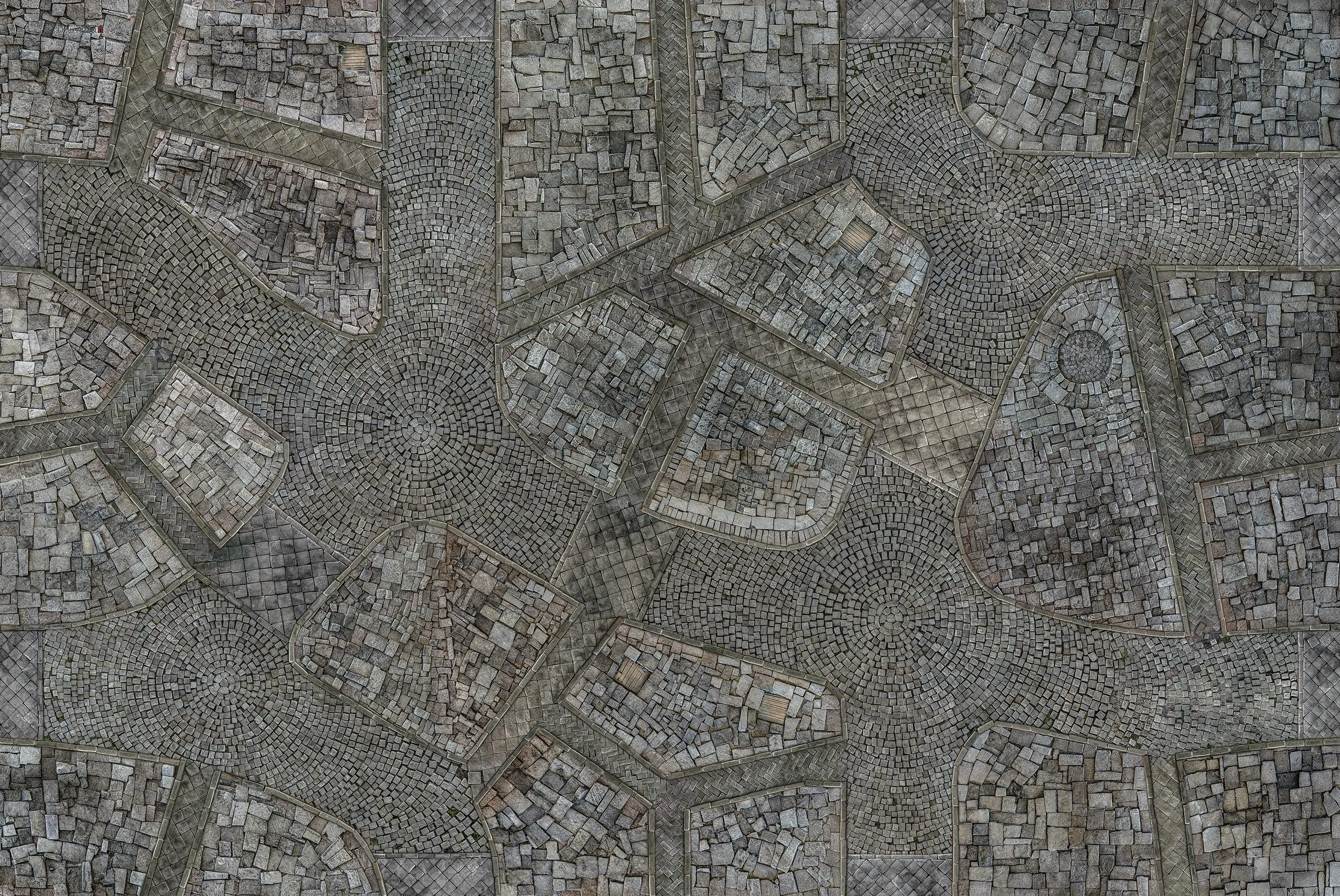 Kraken Wargames | Cobblestone City | Tabletop Playmat (182x121cm)