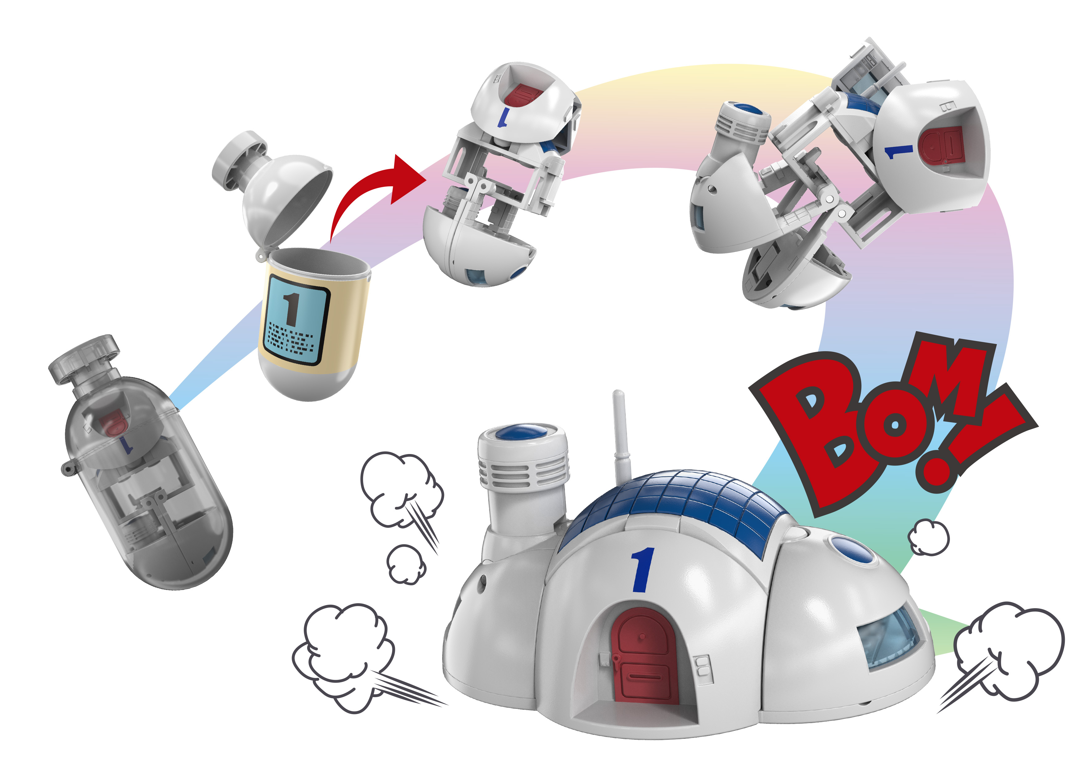 Tamashii Nations | Hoi-Poi Capsule No. 1 Capsule House Changearts (8cm) | Dragon Ball