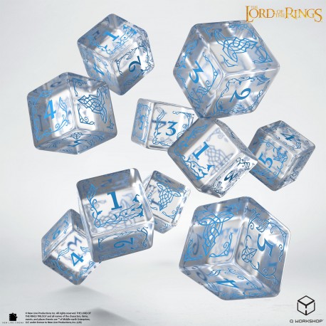 Q Workshop | Water Rivendell | The Lord Of The Rings 10 × D6 Dice Set