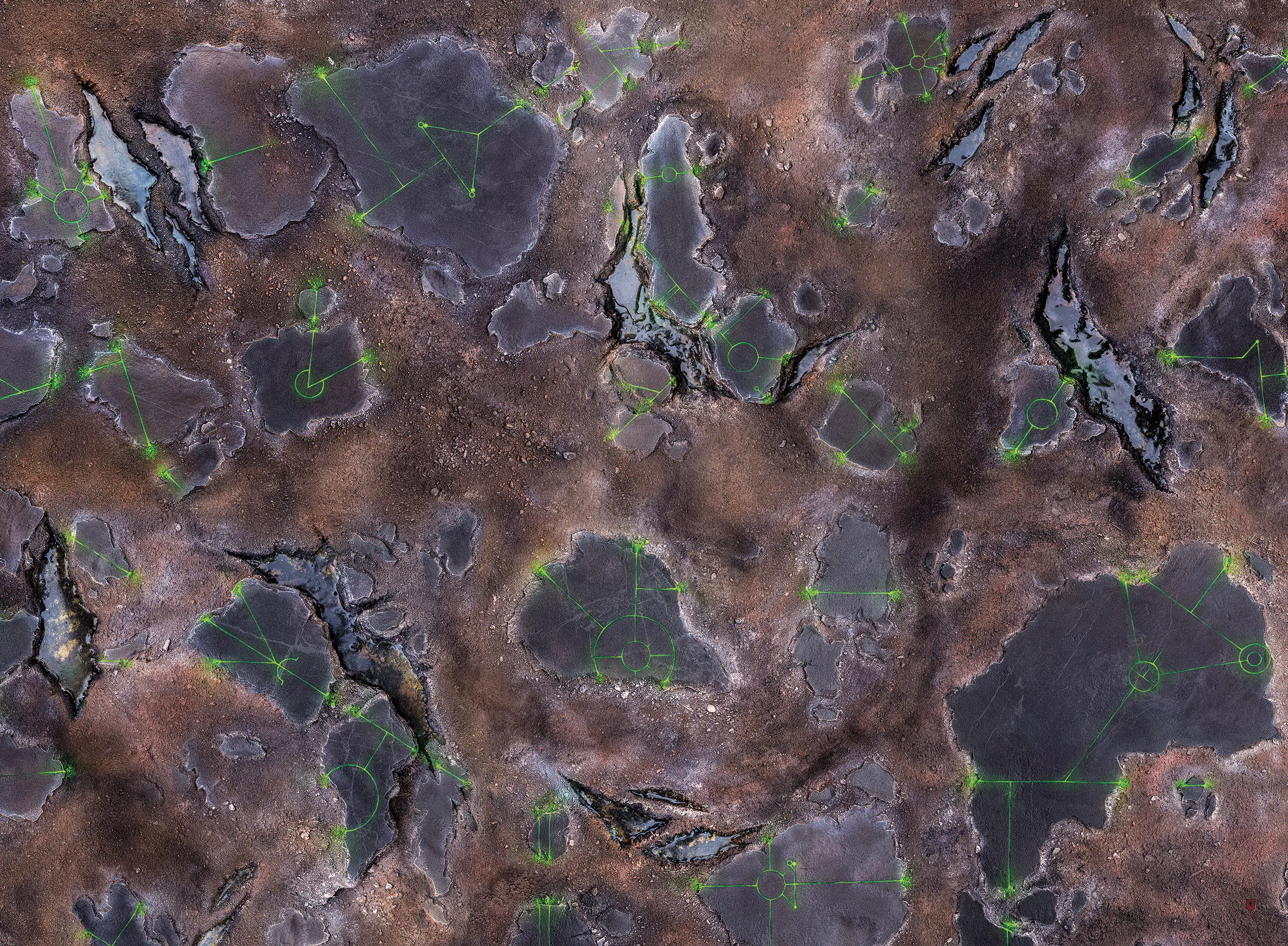 Kraken Wargames | Alien Wasteland | Tabletop Playmat (111x152cm)