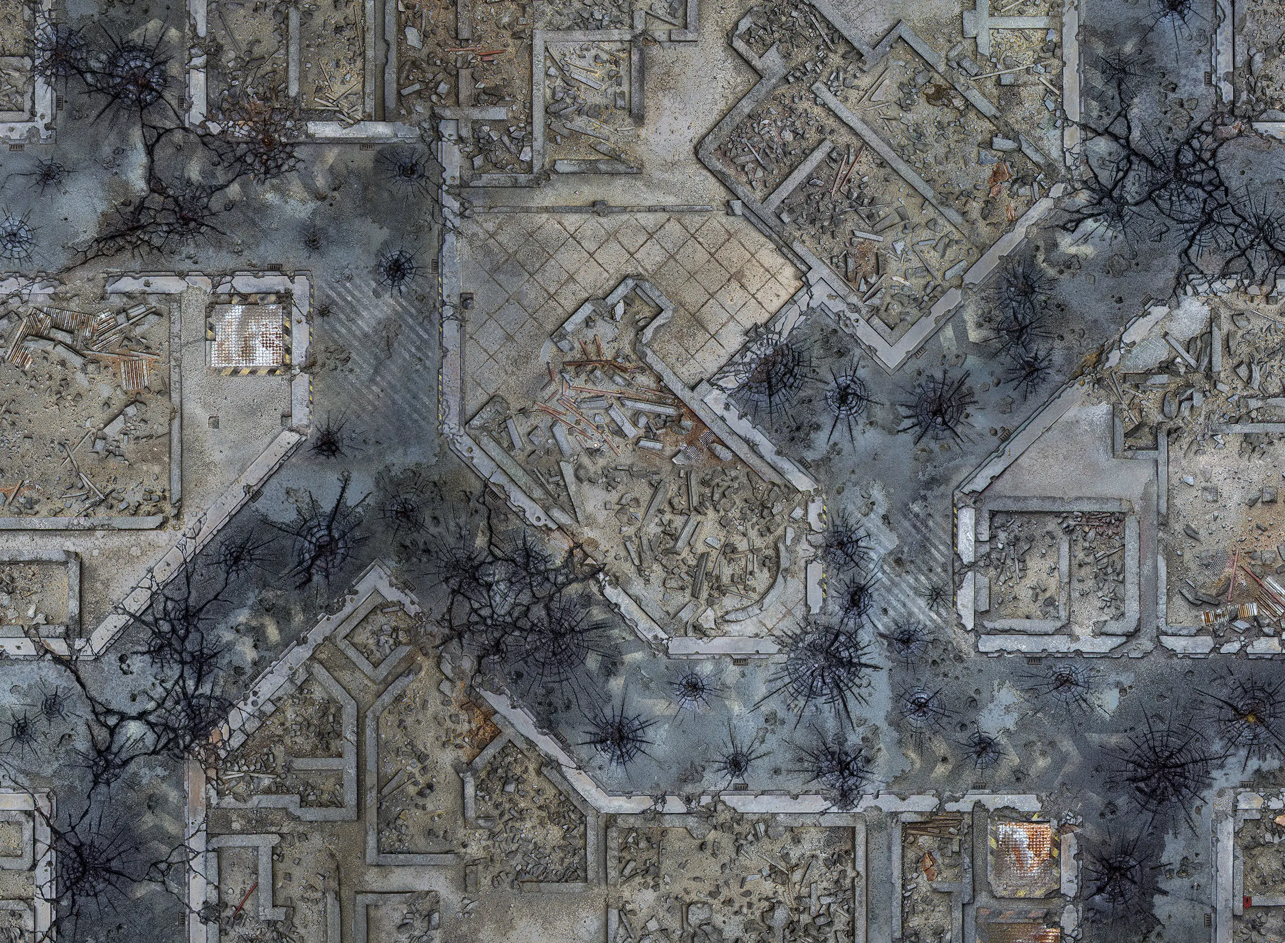 Kraken Wargames | Warzone City | Tabletop Playmat (111x152cm)